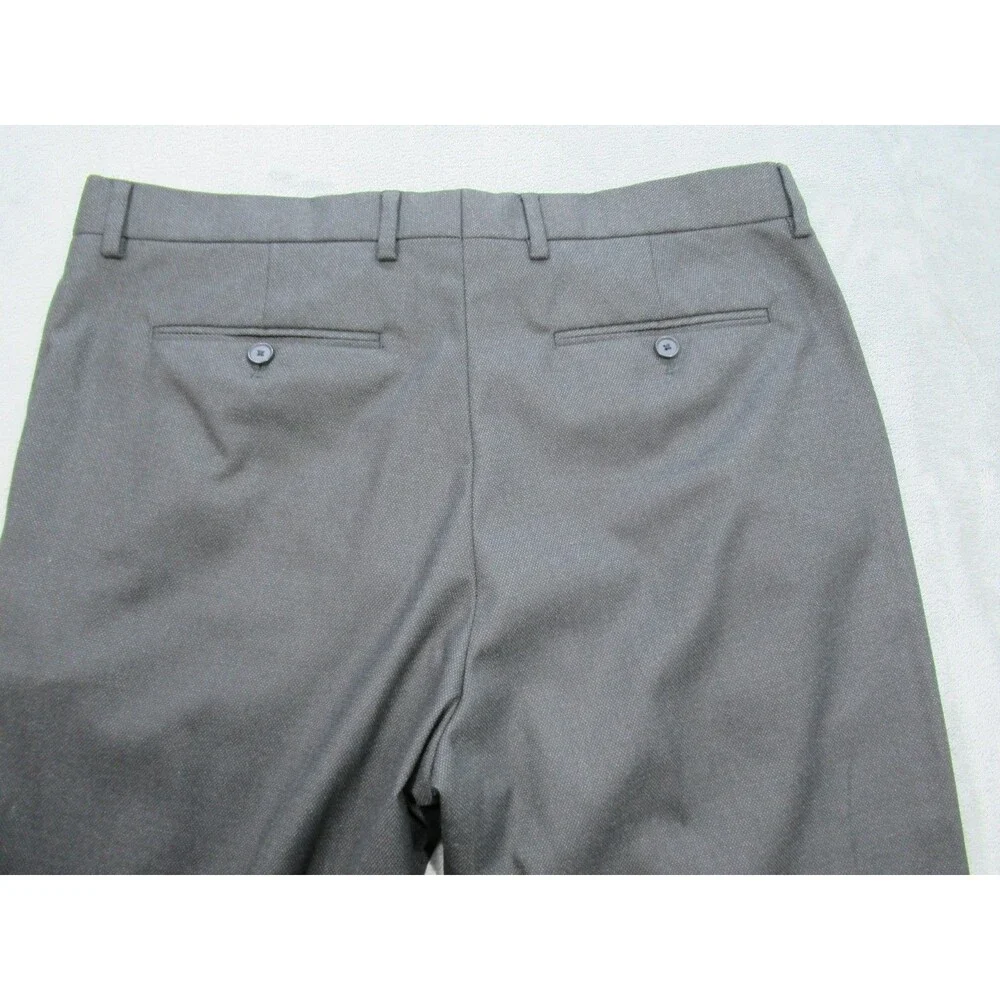 Banana Republic Dress Pants Men's 35x32 (Actual 34 x 31) Slim Fit Dark Gray